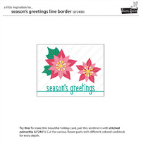 Lawn Fawn Cuts Season'S Greetings Line Border LF2450