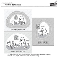 Lawn Fawn Cuts Stitched Dens LF2452