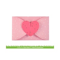 Lawn Fawn Cuts Gift Card Heart Envelope Die LF2472