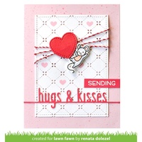 Lawn Fawn Cuts Hugs and Kisses Line Border LF2475