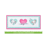 Lawn Fawn Cuts Scalloped Slimline With Hearts: Landscape Die LF2476