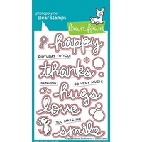 Lawn Fawn Cuts Scripty Bubble Sentiments Dies LF2503