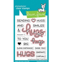 Lawn Fawn Cuts Long Distance Hugs Dies LF2511