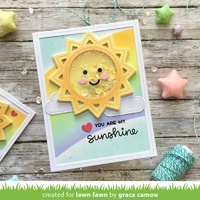 Lawn Fawn Cuts Stitched Sun Frame Dies LF2530