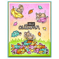 Lawn Fawn Stamps Scripty Autumn Sentiments LF2662