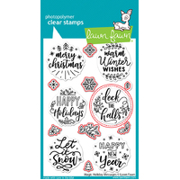 Lawn Fawn Dies Magic Holiday Messages Lawn Cuts LF2677