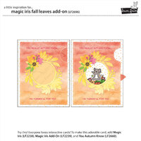 Lawn Fawn Dies Magic Iris Fall Leaves Add-On LF2696