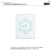 Lawn Fawn Dies Stitched Snowflake Frame LF2701