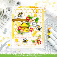 Lawn Fawn - Stamps - Hive Five - LF2927