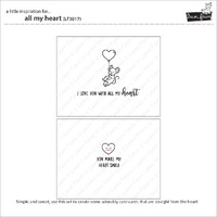Lawn Fawn - Stamps - All My Heart - LF3017
