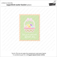 Lawn Fawn - Lawn Cuts - Eggcellent Easter Basket Dies - LF3101