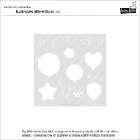 Lawn Fawn - Lawn Clippings - Balloons Stencil - LF3111