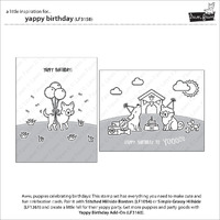 Lawn Fawn - Stamps - Yappy Birthday - LF3158
