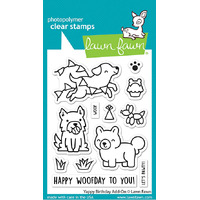 Lawn Fawn - Yappy Birthday Add-on Stamp and Die Bundle