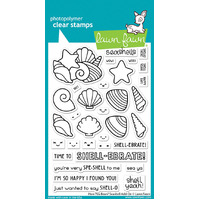 Lawn Fawn - How You Bean? Seashell Add-on Stamp and Die Bundle