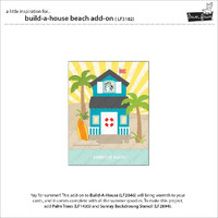 Lawn Fawn - Lawn Cuts - Build-A-House Beach Add-on Die - LF3182