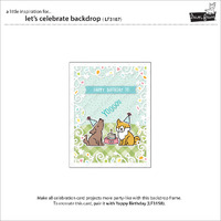 Lawn Fawn - Lawn Cuts - Lets Celebrate Backdrop Dies - LF3173
