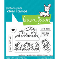 Lawn Fawn - Hay there, Hayrides! Mice Add-on Stamp and Die Bundle