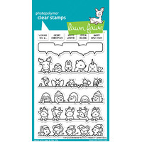 Lawn Fawn - Simply Celebrate Winter Critters Stamp and Die Bundle with Sentiments