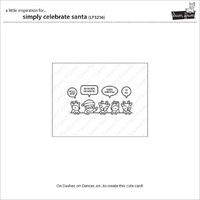 Lawn Fawn - Stamps - Simply Celebrate Santa - LF3236