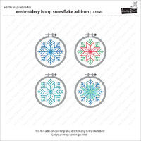 Lawn Fawn - Lawn Cuts - Embroidery Hoop Snowflake Add-On - LF3260