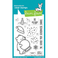 Lawn Fawn - Little Snow Globe: Bear Stamp and Die Bundle