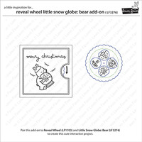 Lawn Fawn - Lawn Cuts - Reveal Wheel Little Snow Globe: Bear add-on - LF3276