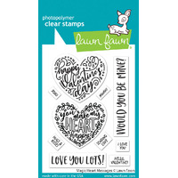 Lawn Fawn - Magic Heart Messages - Stamp and Die Bundle