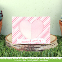 Lawn Fawn - Lawn Cuts - Ta-Da! Diorama! Heart Window Add-On Dies - LF3309