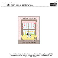 Lawn Fawn - Lawn Cuts - Little Heart Strings Dies - LF3317