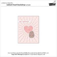 Lawn Fawn - Lawn Cuts - Radiant Heart  Backdrop Dies - LF3320