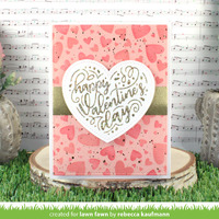 Lawn Fawn - Hot Foil - Happy Valentine’s Day Hot Foil Plate - LF3321