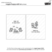 Lawn Fawn - Stamps - Veggie Happy Add On - LF3342