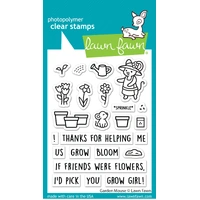 Lawn Fawn - Garden Mouse - Stamp and Die Bundle