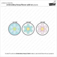 Lawn Fawn - Lawn Cuts - Embroidery Hoop Flower Add On Add On Dies - LF3378