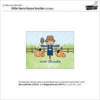 Lawn Fawn - Lawn Cuts - Little Farm Fence Border Die - LF3383