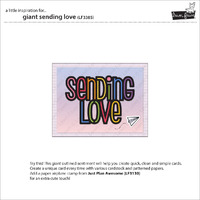 Lawn Fawn - Lawn Cuts - Giant Sending Love Die - LF3384