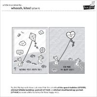 Lawn Fawn - Stamps - Whoosh, Kites! - LF3417