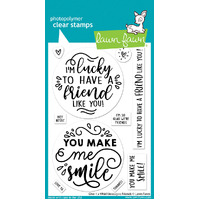 Lawn Fawn - Give it a Whirl Messages: Friends - Stamp and Die Bundle