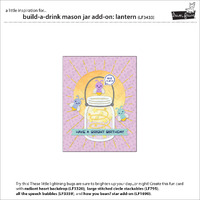 Lawn Fawn - Lawn Cuts - Build a Drink Mason Jar Add-On: Lantern - LF3433