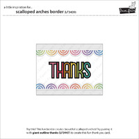 Lawn Fawn - Lawn Cuts - Scalloped Arches Border - LF3439