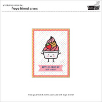 Lawn Fawn - Lawn Cuts - Froyo Friend - LF3445