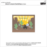 Lawn Fawn - Lawn Cuts - Desert Canyon Backdrop - LF3450