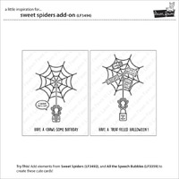 Lawn Fawn - Stamps - Sweet Spiders Add-On - LF3494