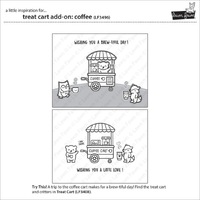 Lawn Fawn - Stamps - Treat Cart Add-On: Coffee - LF3496