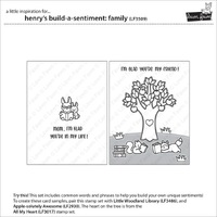 Lawn Fawn - Stamps - Henry’ Build-A-Sentiment: Family - LF3509
