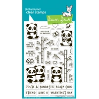 Lawn Fawn - I Heart Pandas - Stamp and Colouring Stencil Bundle