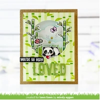 Lawn Fawn - Lawn Cuts - I Heart Pandas Add-On - LF3600