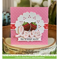 Lawn Fawn - Lawn Cuts - Doily Hearts Die - LF3612