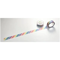 Lawn Fawn Washi Tape - Rainbow Diagonal Stripes - LF3642